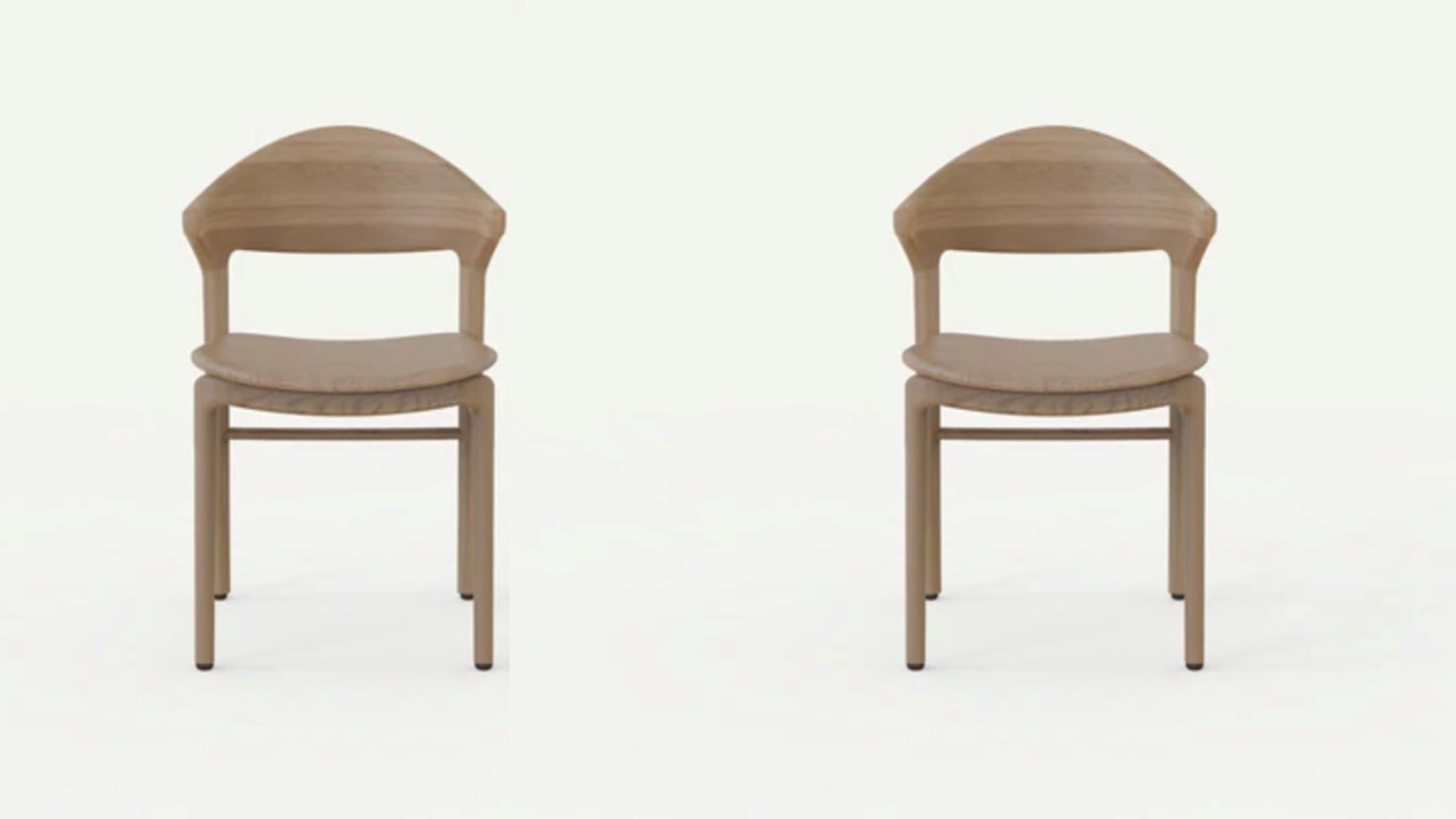Set Of 2 Boreal chairs by Sebastián Angeles
Material: Walnut
Dimensions: W 46 x D 80 x 50 cm
Also Available: Other colors available, please contact us.

The observation of natural forms generates a path that is found within our design. Some