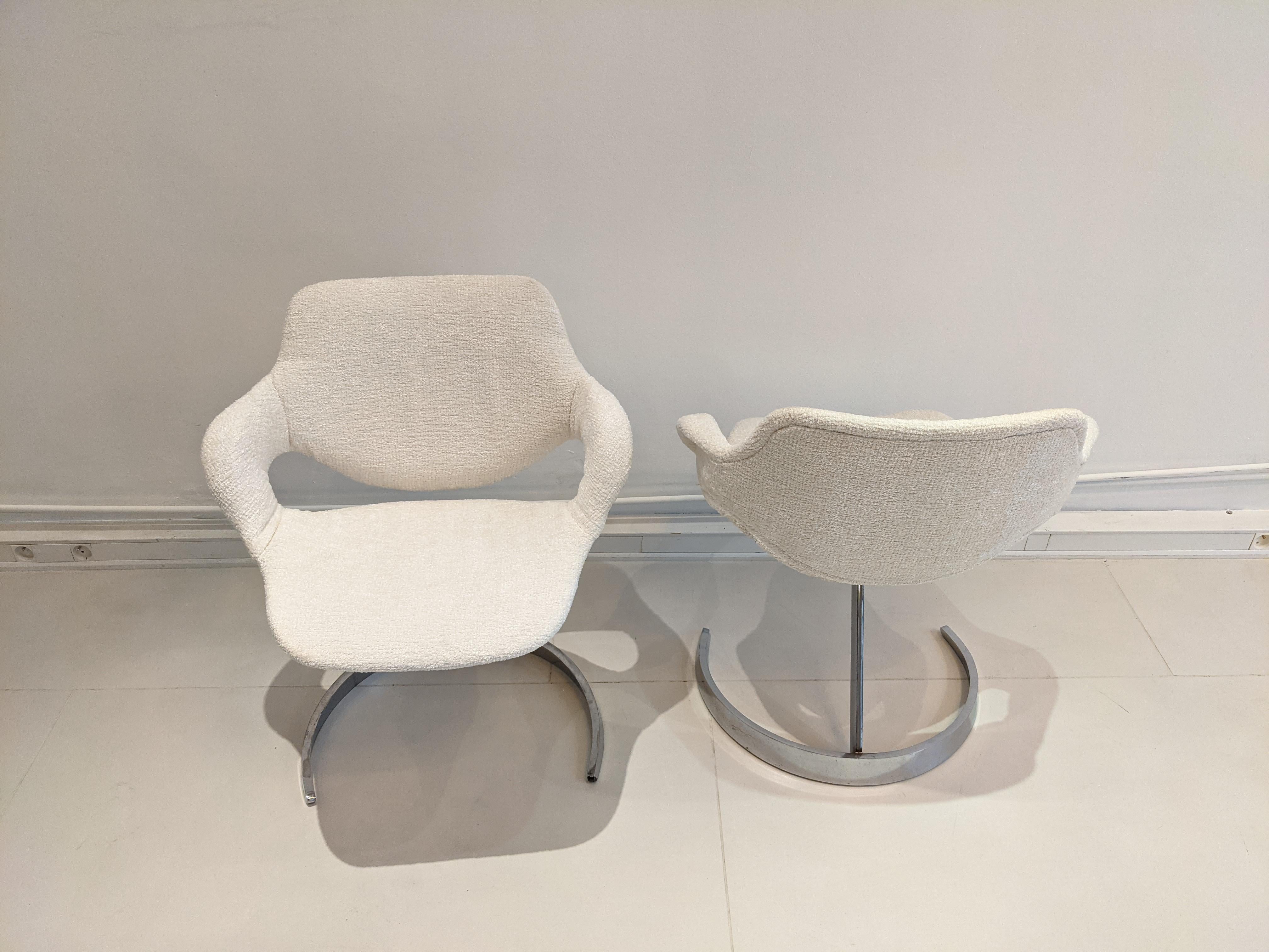 Mid-Century Modern Set of 2 Boris Tabacoff Chairs