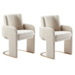 Set of 2 Bouclé Odisseia Chairs by Dooq