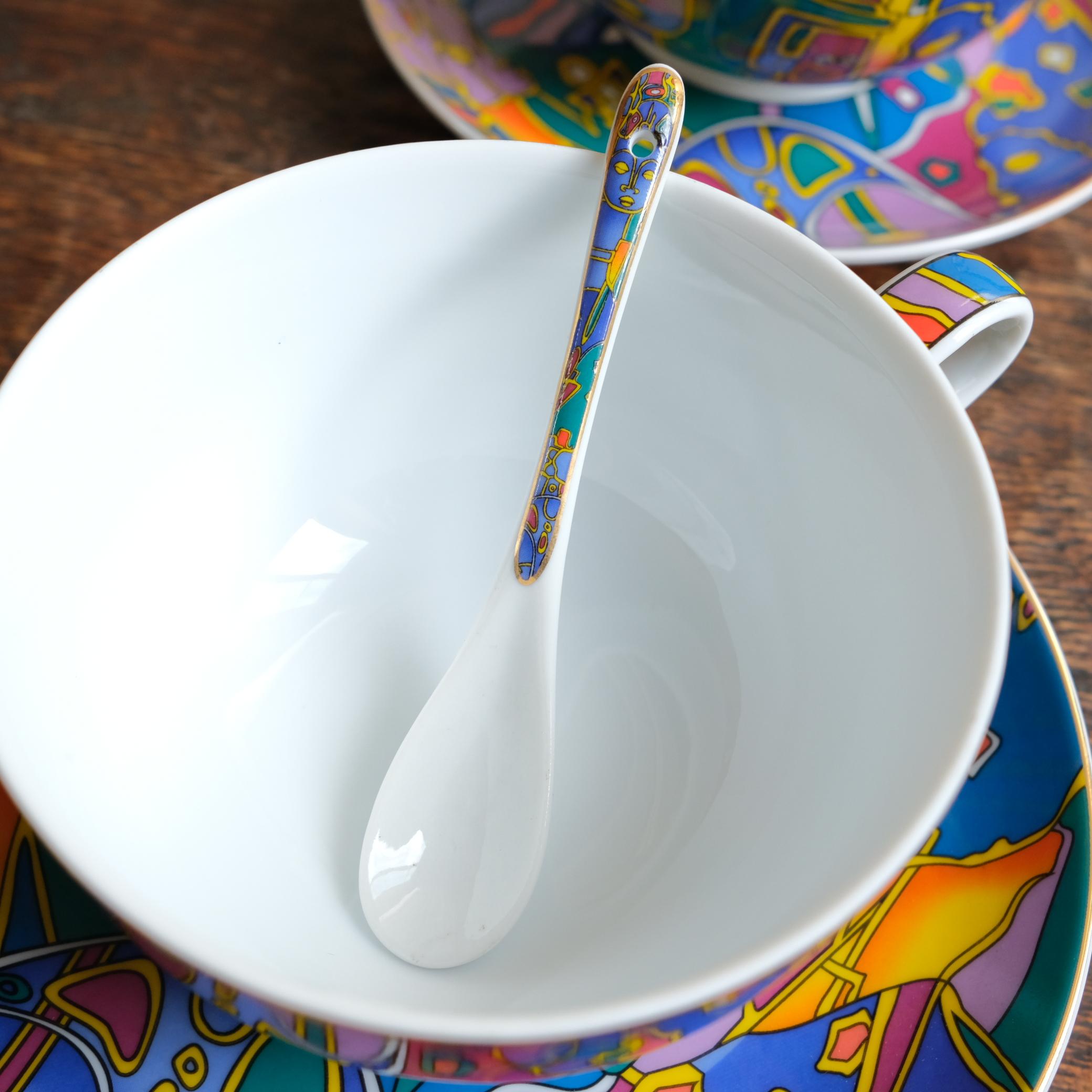 Ensemble de 2 bols par Décor du Galion, modèle So French, Limoges, années 1990 3