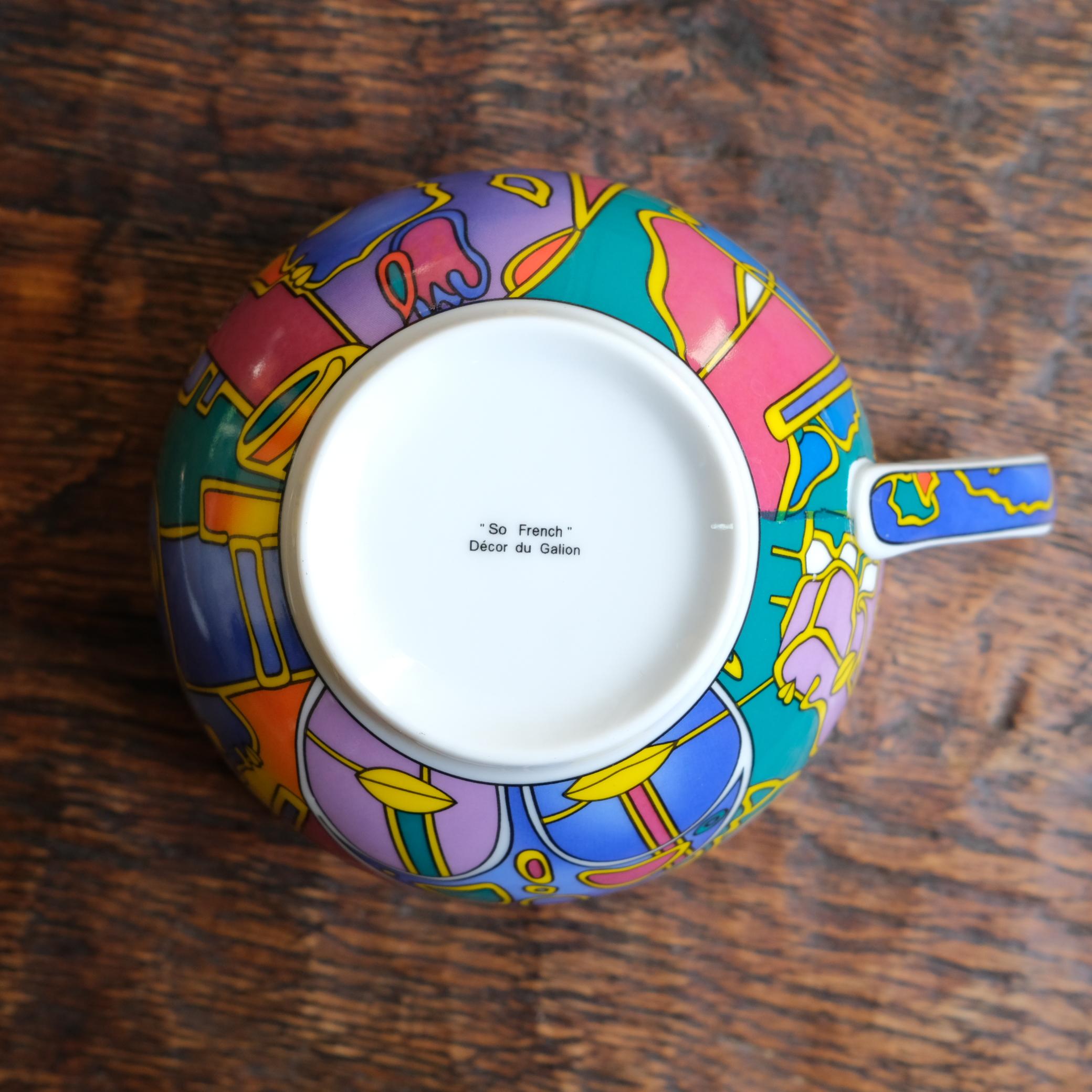 Ensemble de 2 bols par Décor du Galion, modèle So French, Limoges, années 1990 6