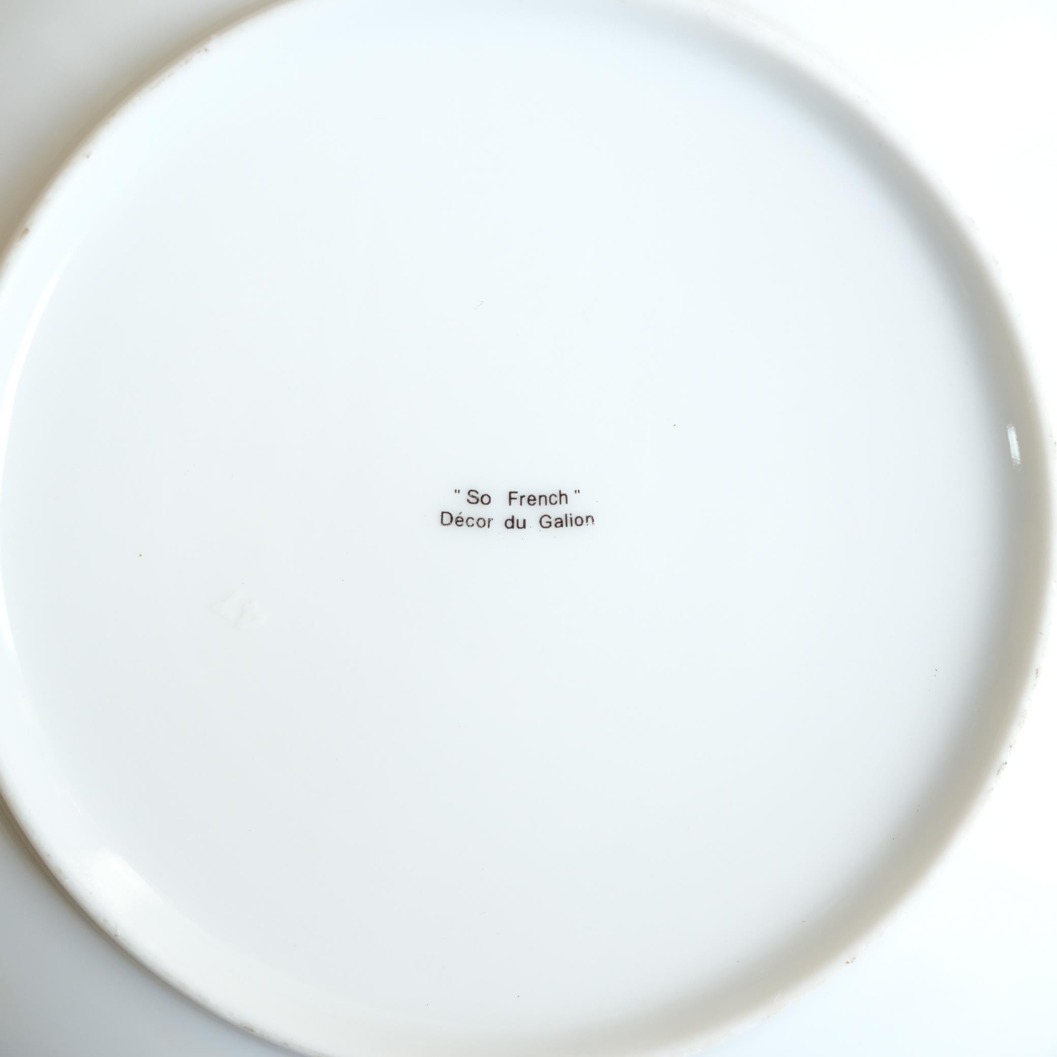 Ensemble de 2 bols par Décor du Galion, modèle So French, Limoges, années 1990 7