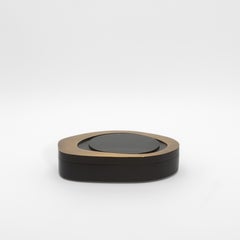 Set di 2 scatole in Oak nero con ottone patinato bronzo di & Y Augousti