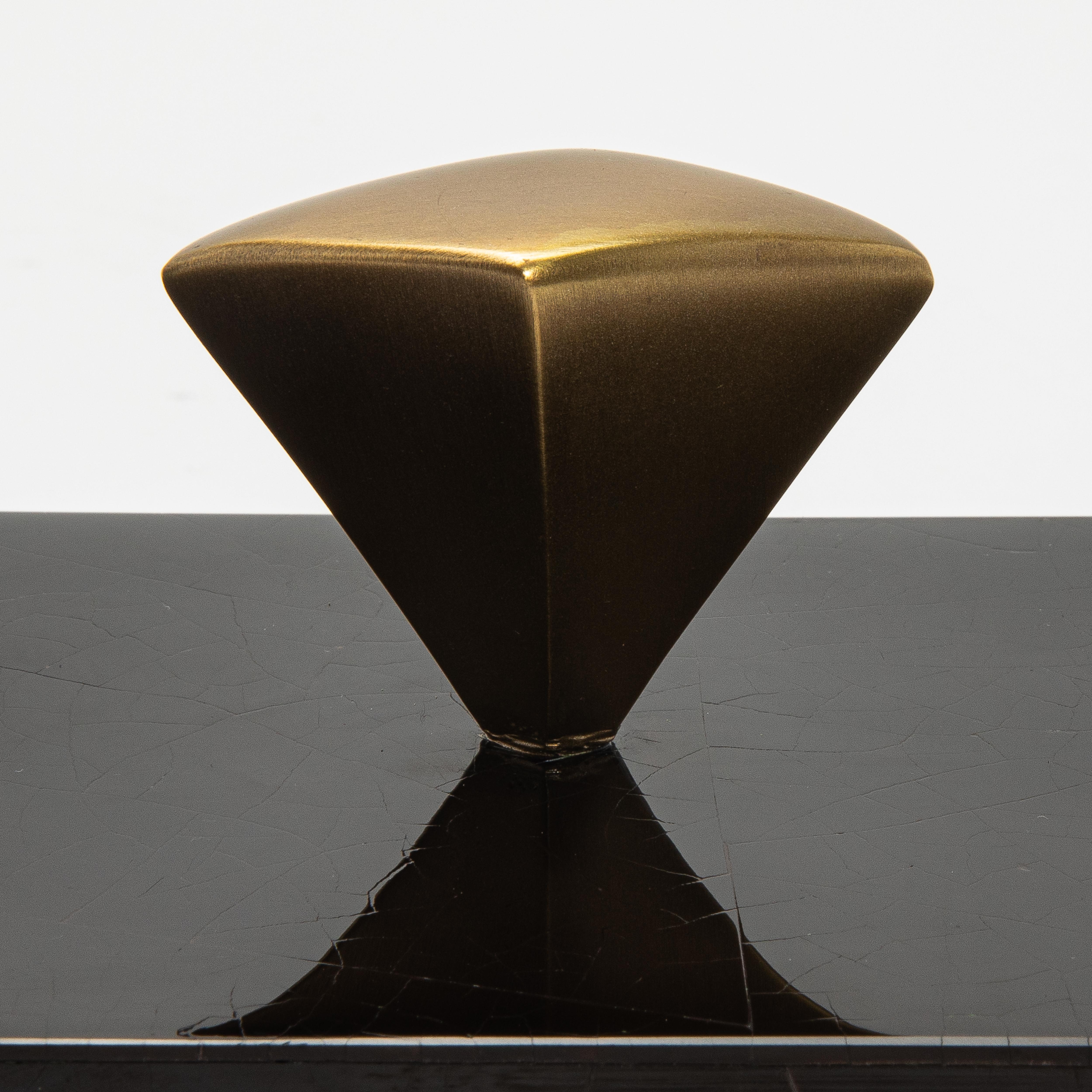 Set of 2 Boxes in Black Shell with Bronze Patina Brass Details by Kifu Paris For Sale 1
