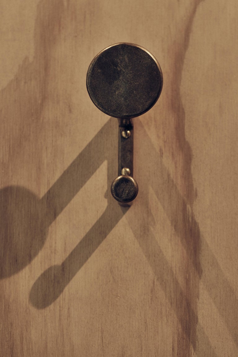 Set of Contemporary Golden Brass Wall Hooks by Henry