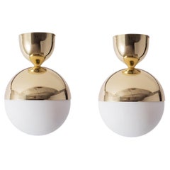 Set of 2 Brass Ceiling Lamp by Magic Circus Editions