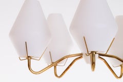 Set di 2 lampadari in ottone di ASEA, Svezia, anni '50