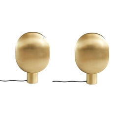 Set of 2 Brass Clam Table Lamps by 101 Copenhagen