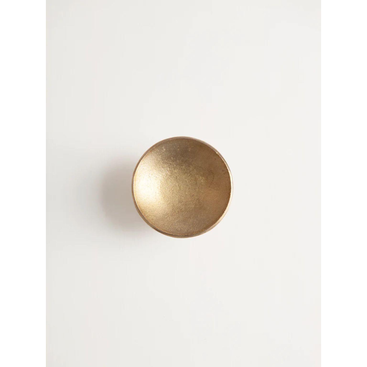 Modern Set of 2 Brass Luna Paper Weights by Stem Design For Sale