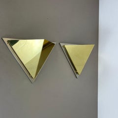 Satz von 2 Wandleuchten im Sciolari-Stil aus Messing Bankamp Leuchten, Deutschland, 1980