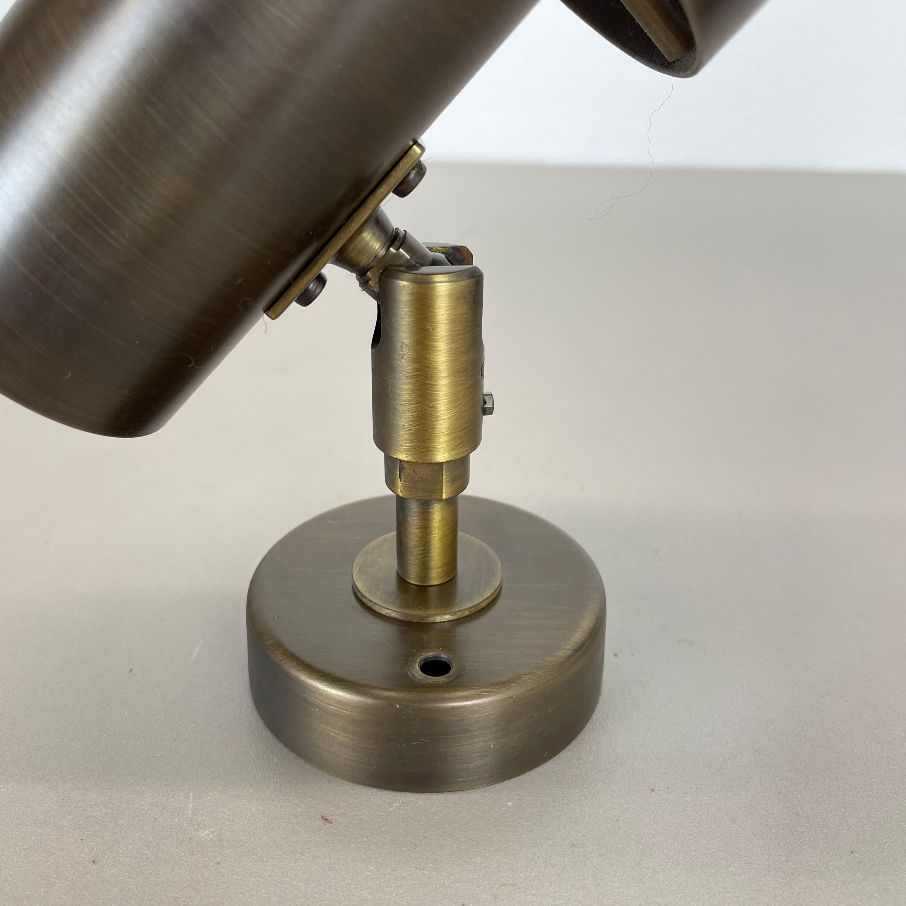 set di 2 elementi Spot in ottone per soffitto e parete di OMI Lighting Germania, anni '70 in vendita 6