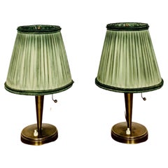 Set of 2 Brass Table Lamps