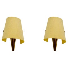 Vintage Set of 2 Brass Wall Lamps