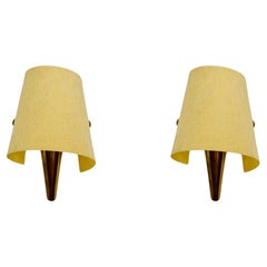 Retro Set of 2 Brass Wall Lamps