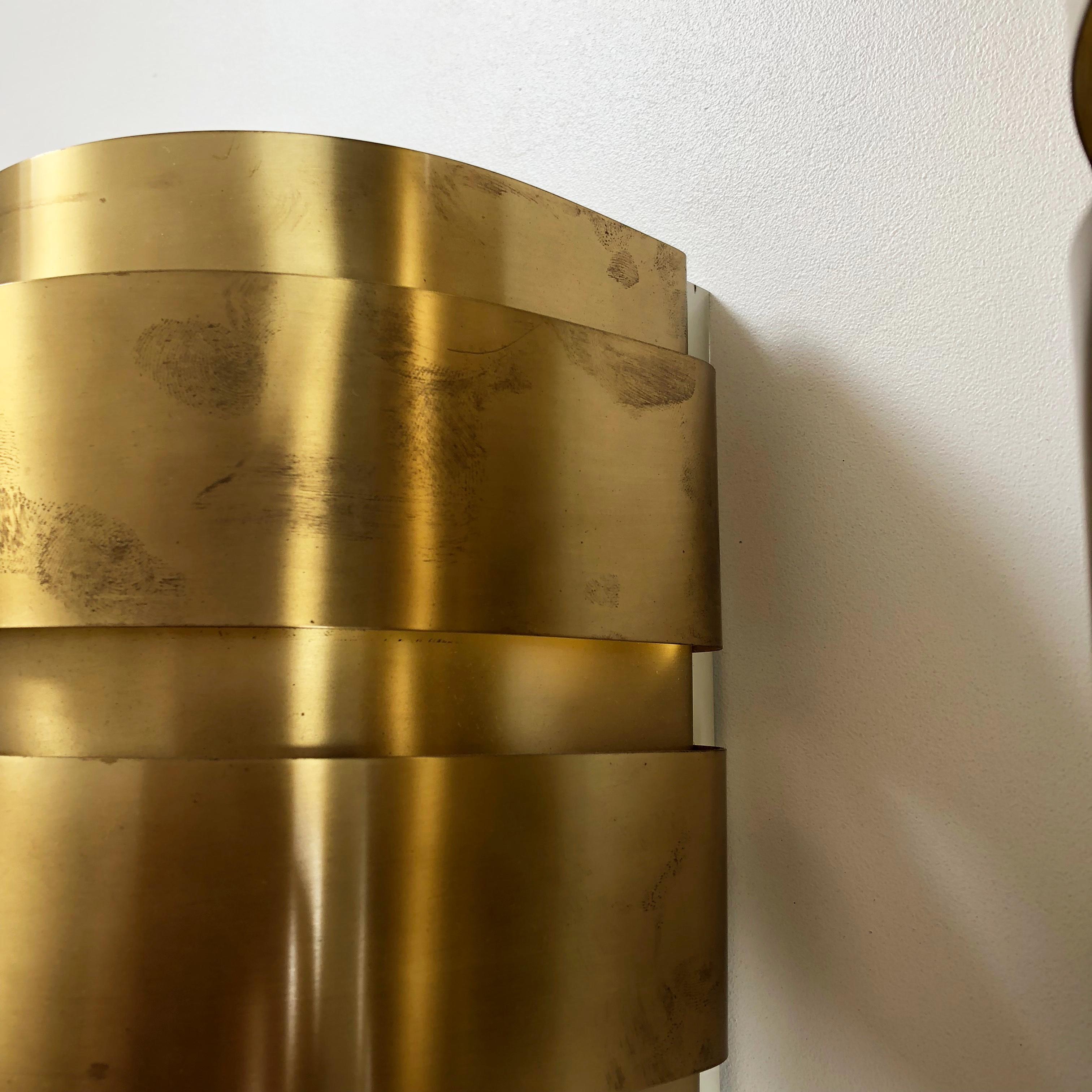 Set of 2 Brass Wall Light Sconces by Hans-Agne Jakobsson Markaryd, Sweden, 1960s 6