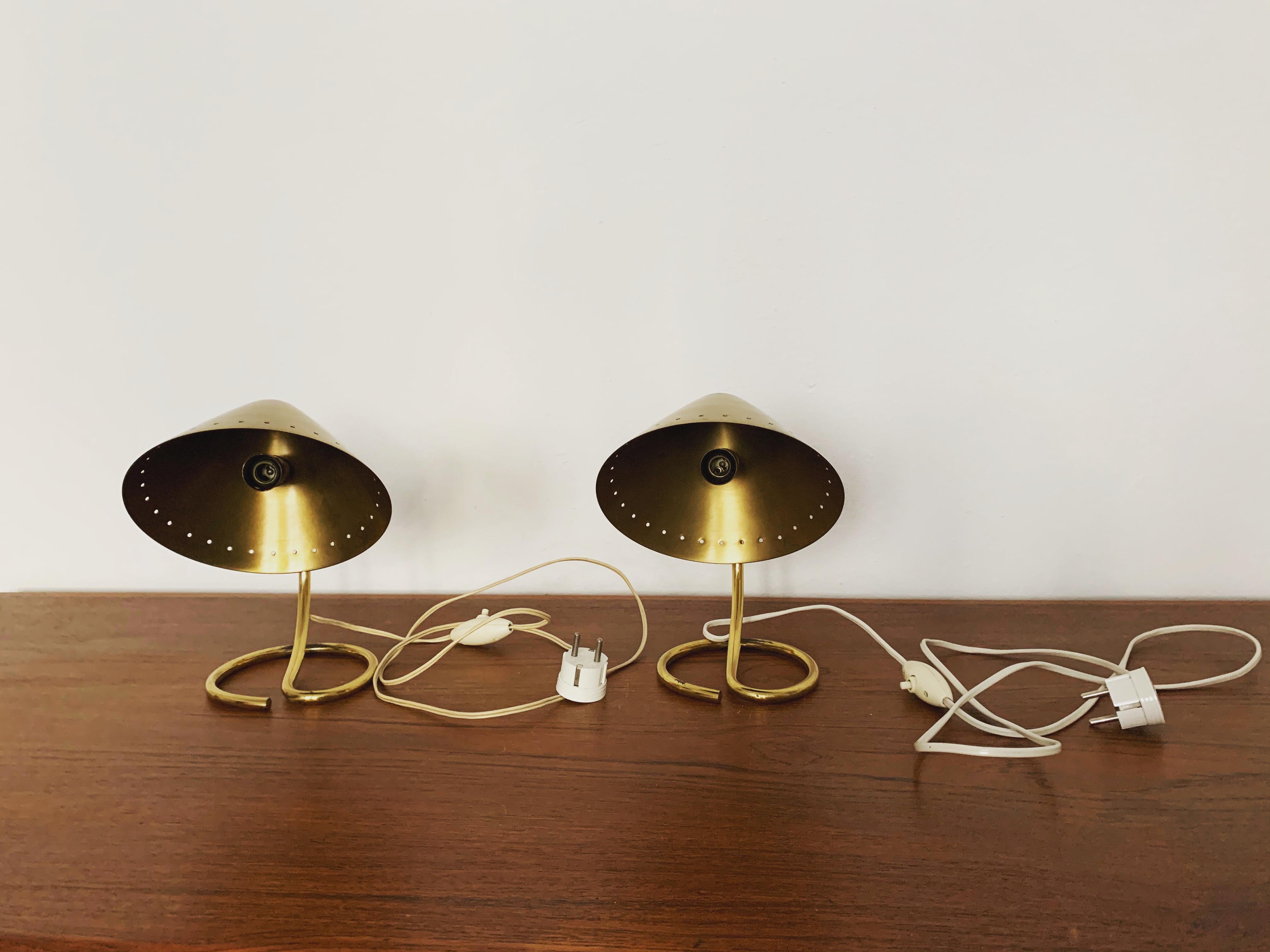 Set of 2 Brass Wall or Table Lamps For Sale 7
