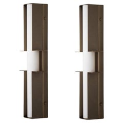 Set of 2 Bronze Junction Wall Lights by Square in Circle