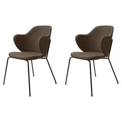 Set of 2 Brown Fiord Lassen Chairs by Lassen