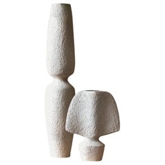 Ensemble de 2 vases brutalistes de Sophie Vaidie