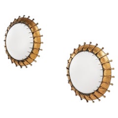 Ensemble de 2 appliques brutalistes, France, années 1960
