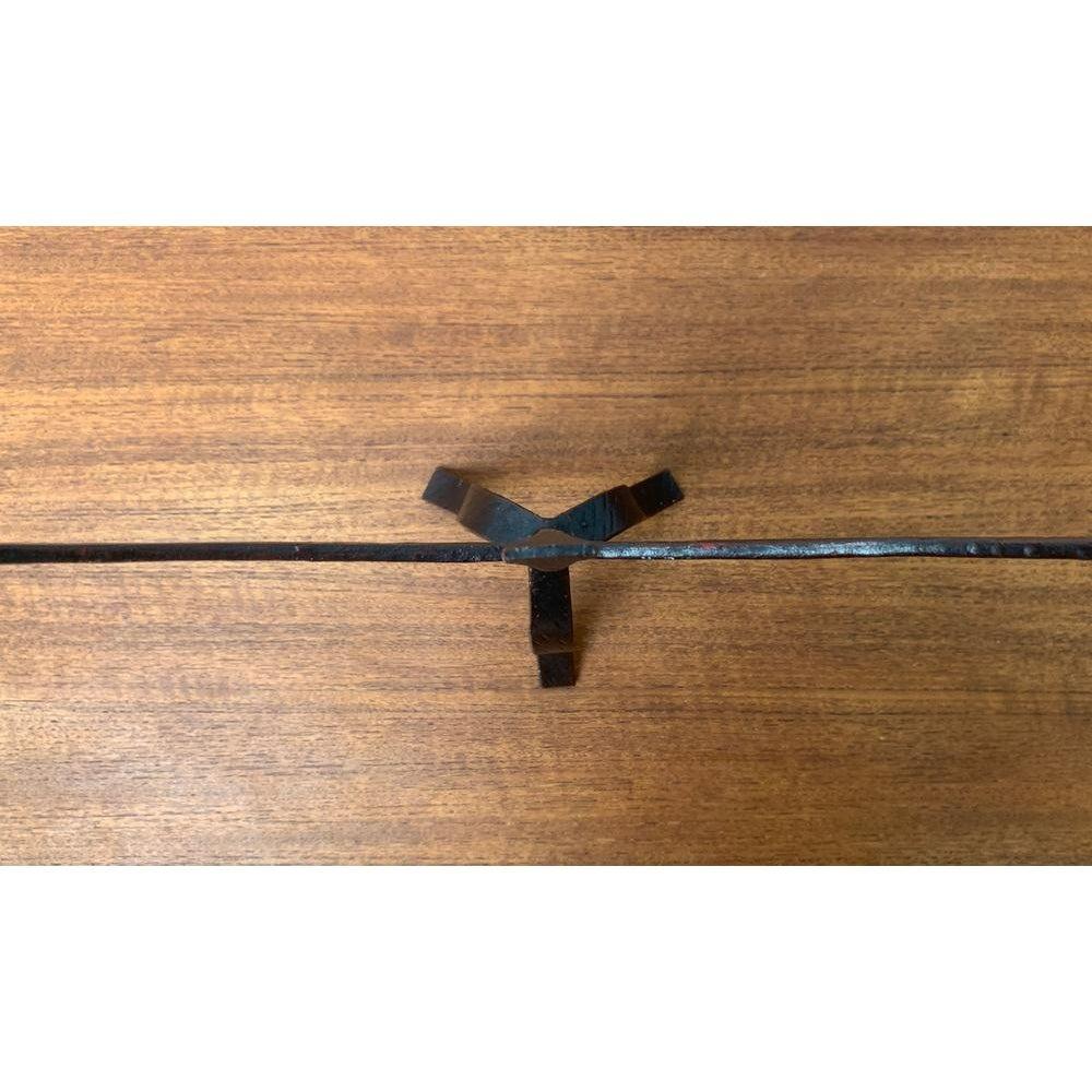 Set of 2 Brutalist Wrought Iron Candleholders, 1960s For Sale 7