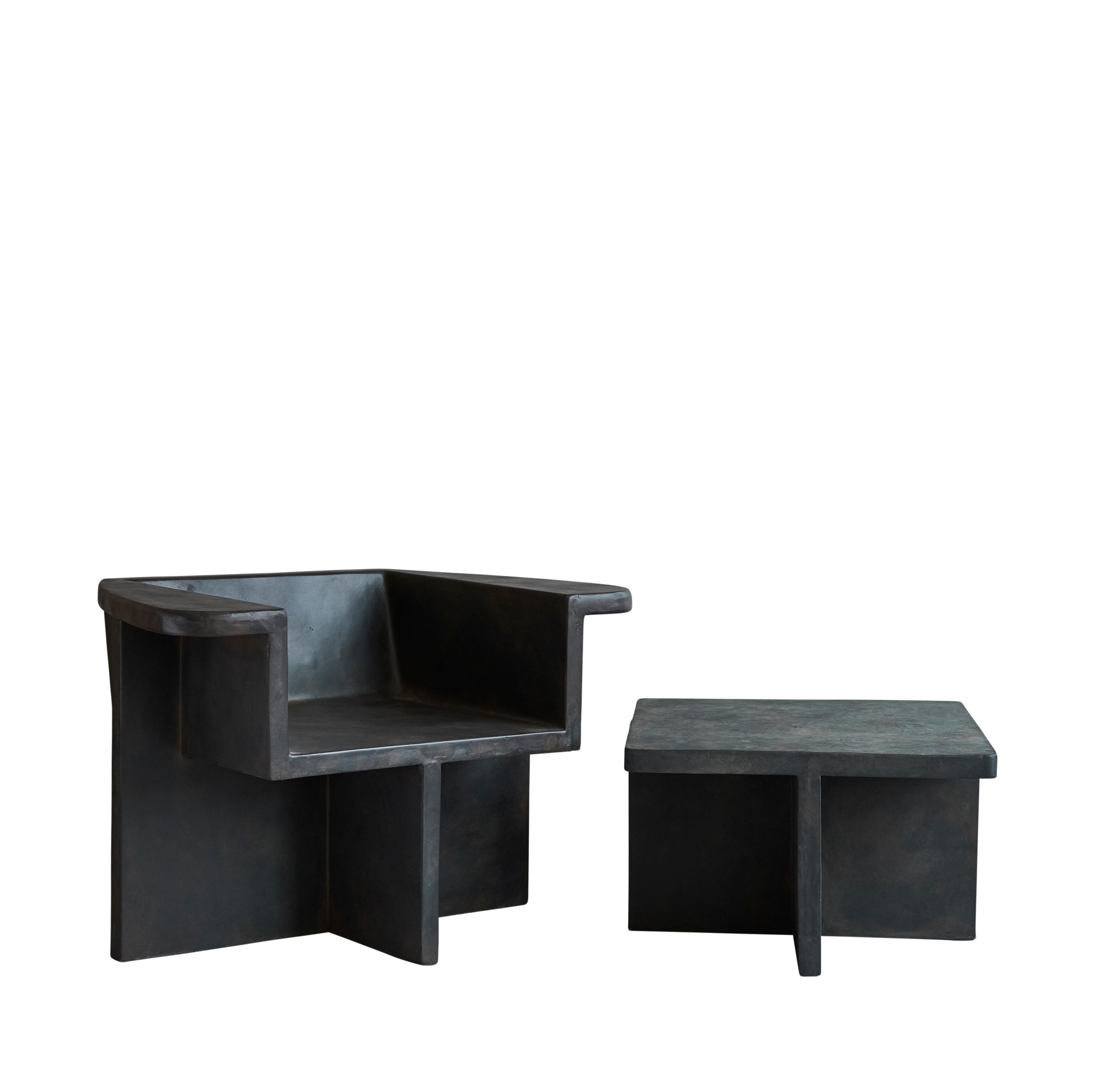 Danish Set of 2 Brutus Coffee Tables by 101 Copenhagen