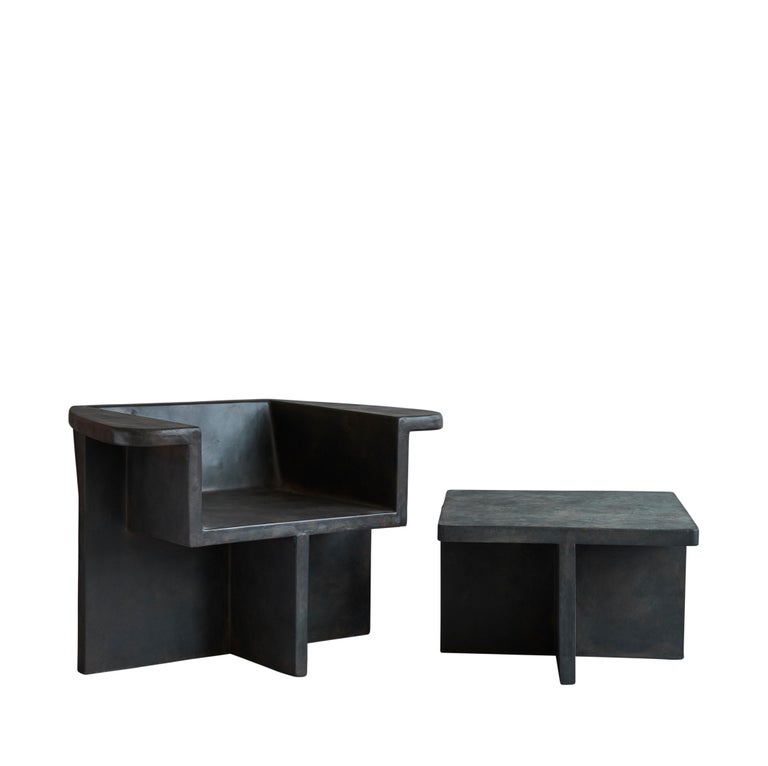 Danish Set of 2 Brutus Coffee Tables by 101 Copenhagen For Sale