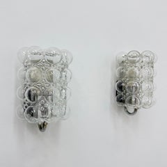 Set of 2 Bubble Glass wall lamp sconce by Helena Tynell for Limburg, Germany