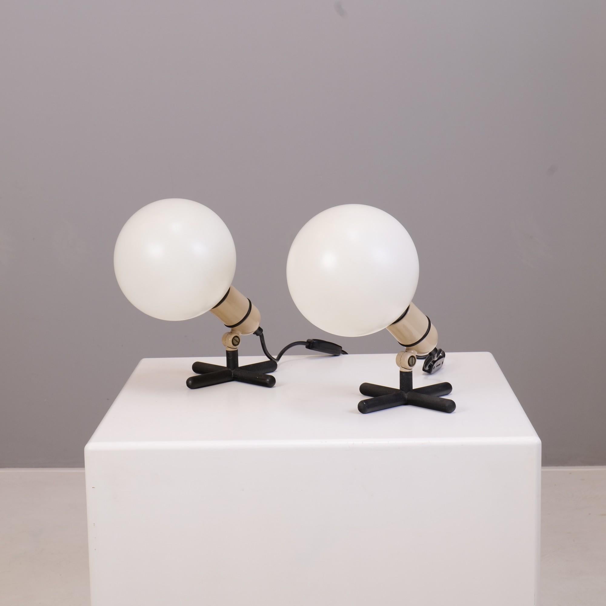 Space Age Set of 2 Bubble Lamps by Jacques Biny for Lita, 1960's France