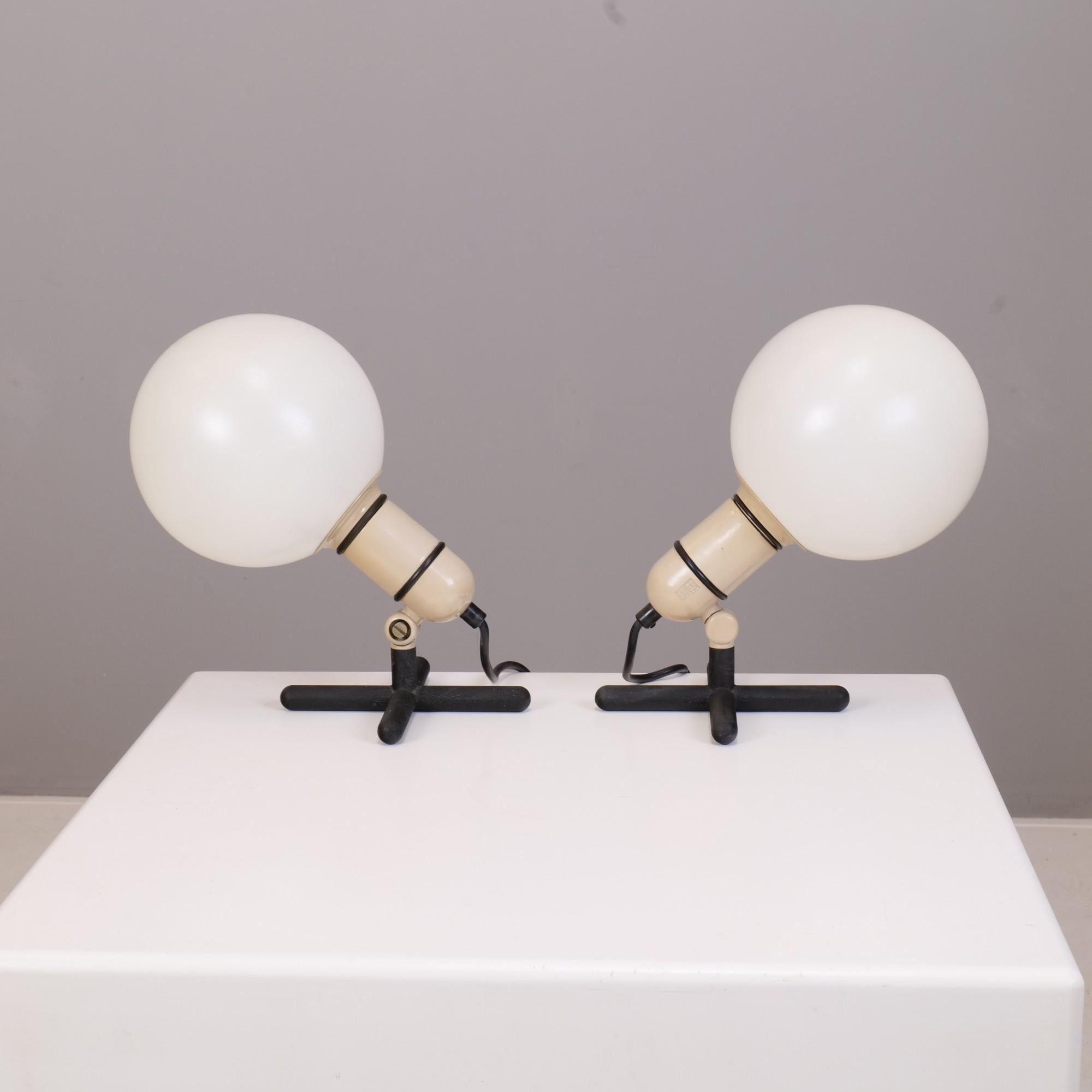 Mid-20th Century Set of 2 Bubble Lamps by Jacques Biny for Lita, 1960's France