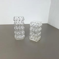 Set of 2 Bubble Vases by Wilhelm Braun-Feldweg for Hirschberg, Germany, 1960s