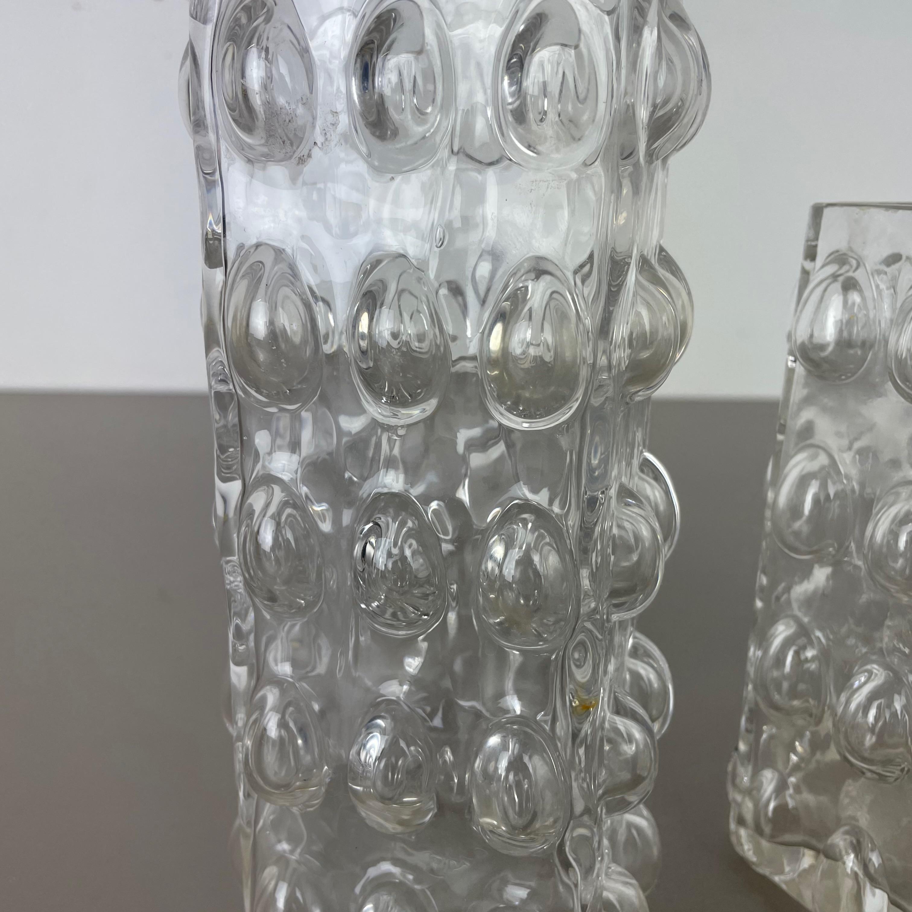 Set of 2 Bubble Vases by Wilhelm Braun-Feldweg for Hirschberg, Germany, 1960s For Sale 2