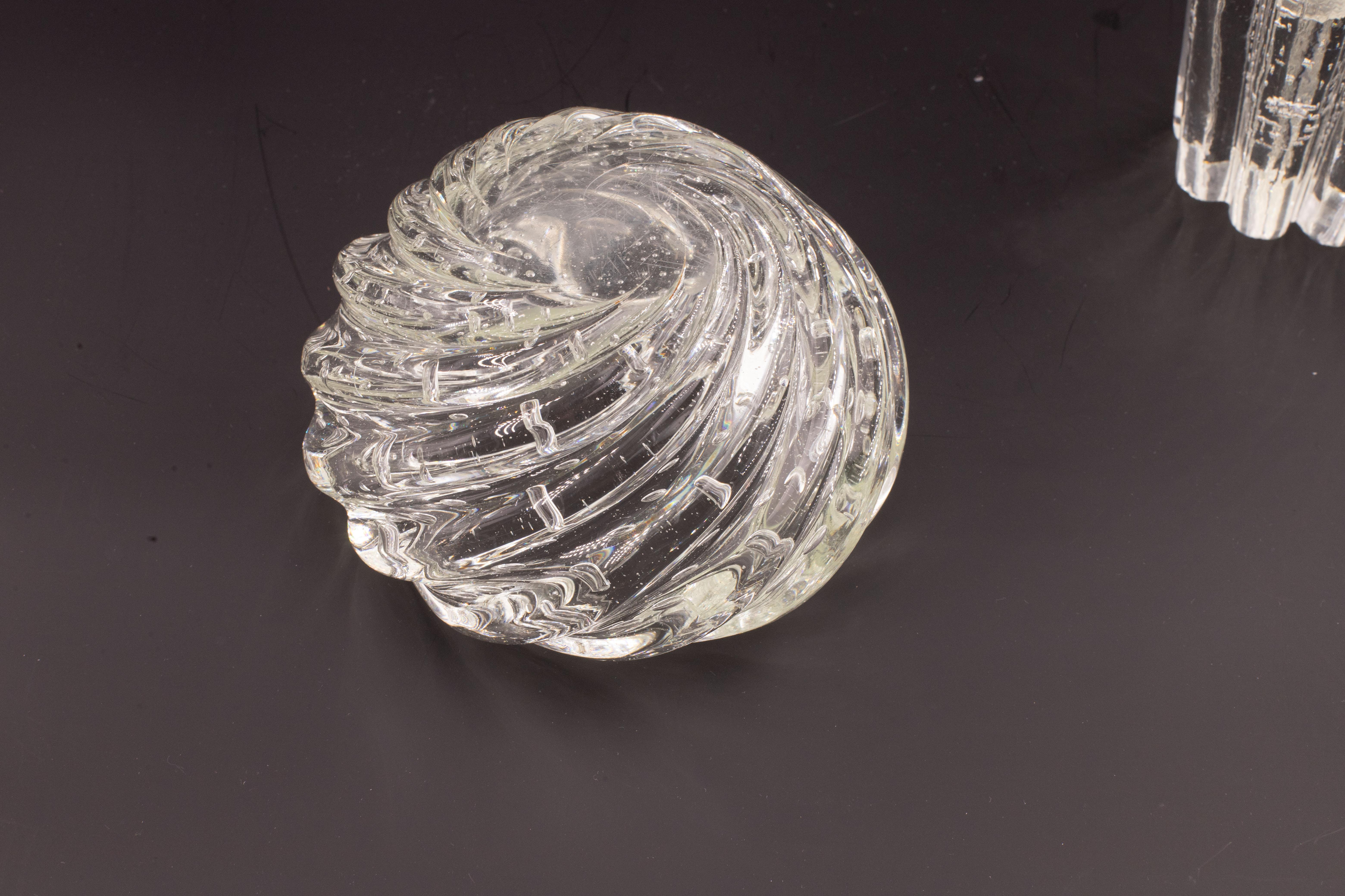 Set di 2 vasi in vetro Bubbles di Barovier&Toso, anni '50 in vendita 1