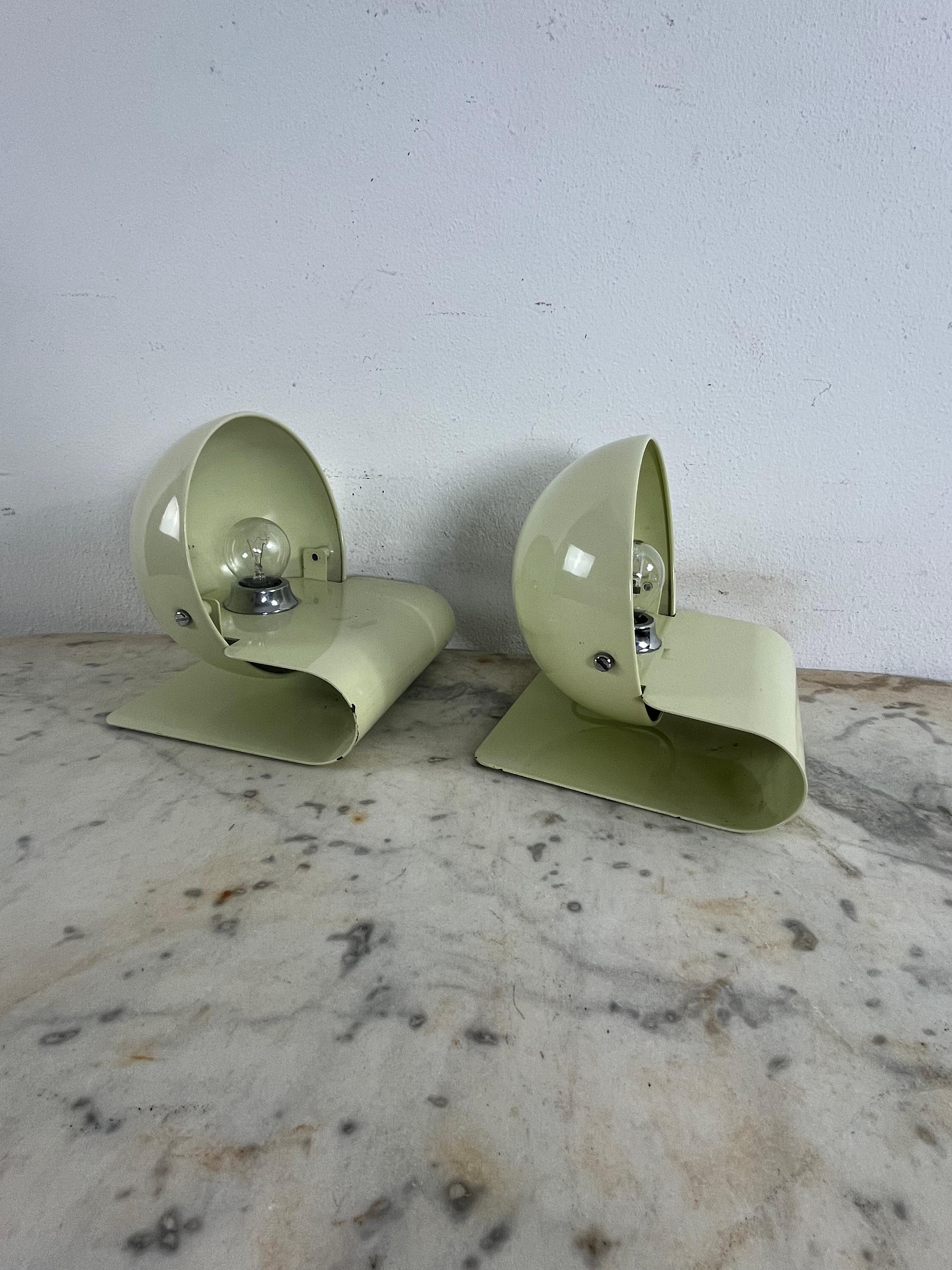 Set Of 2 Bugia Model Table Lamps by Giuseppe Cormio for IGuzzini, 1970s For Sale 5