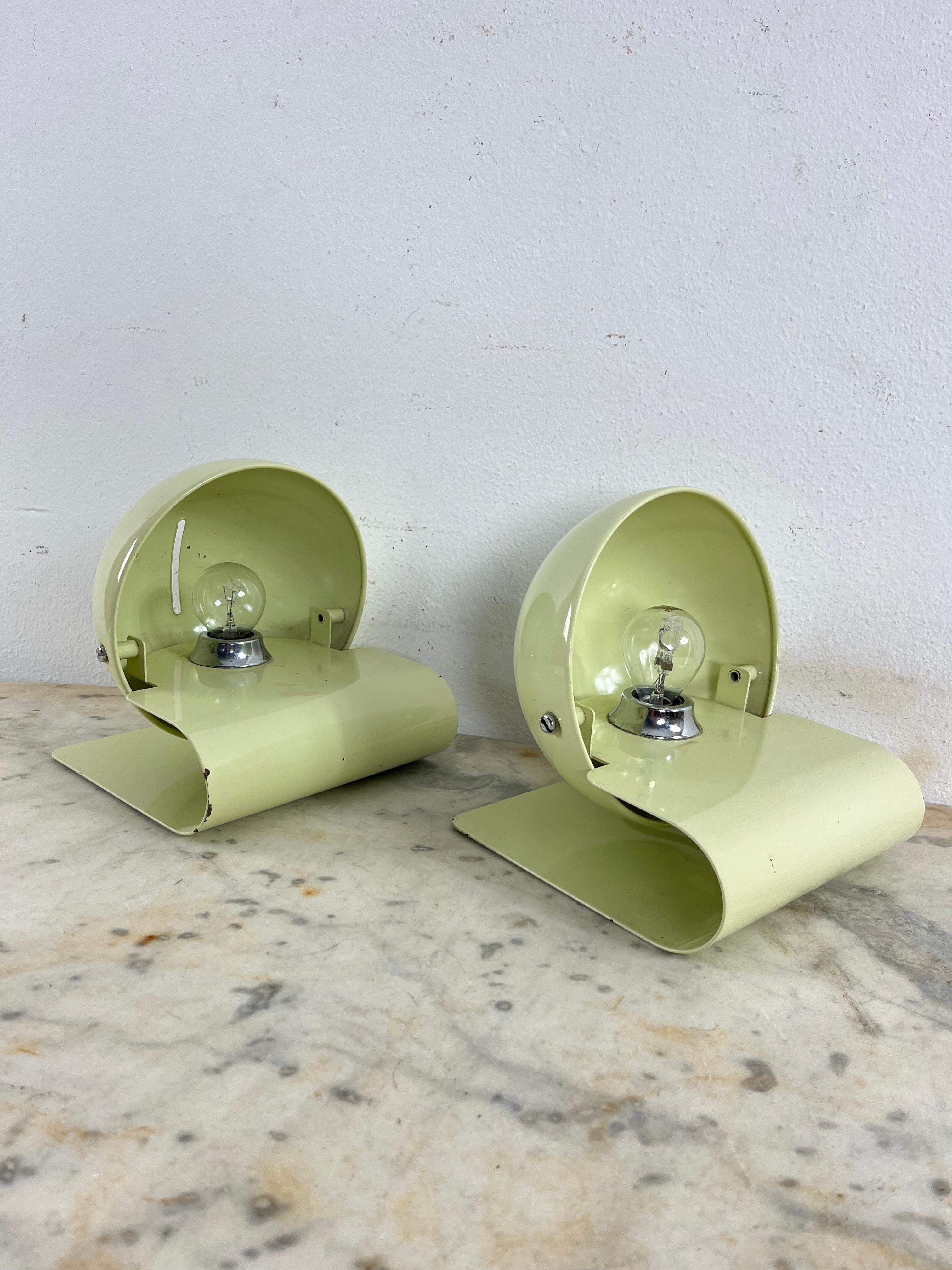 Set Of 2 Bugia Model Table Lamps by Giuseppe Cormio for IGuzzini, 1970s For Sale 9