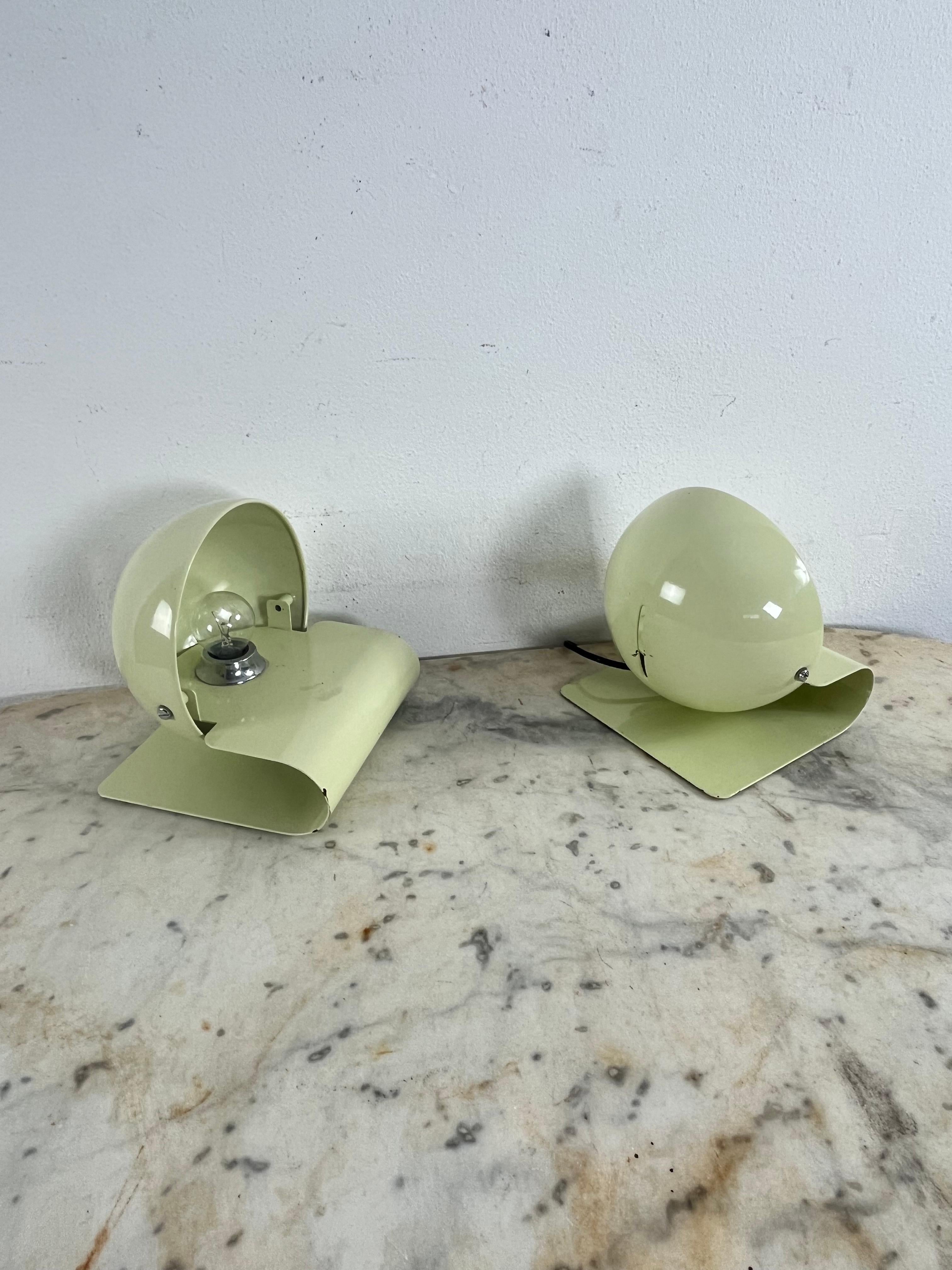 Set Of 2 Bugia Model Table Lamps by Giuseppe Cormio for IGuzzini, 1970s For Sale 11