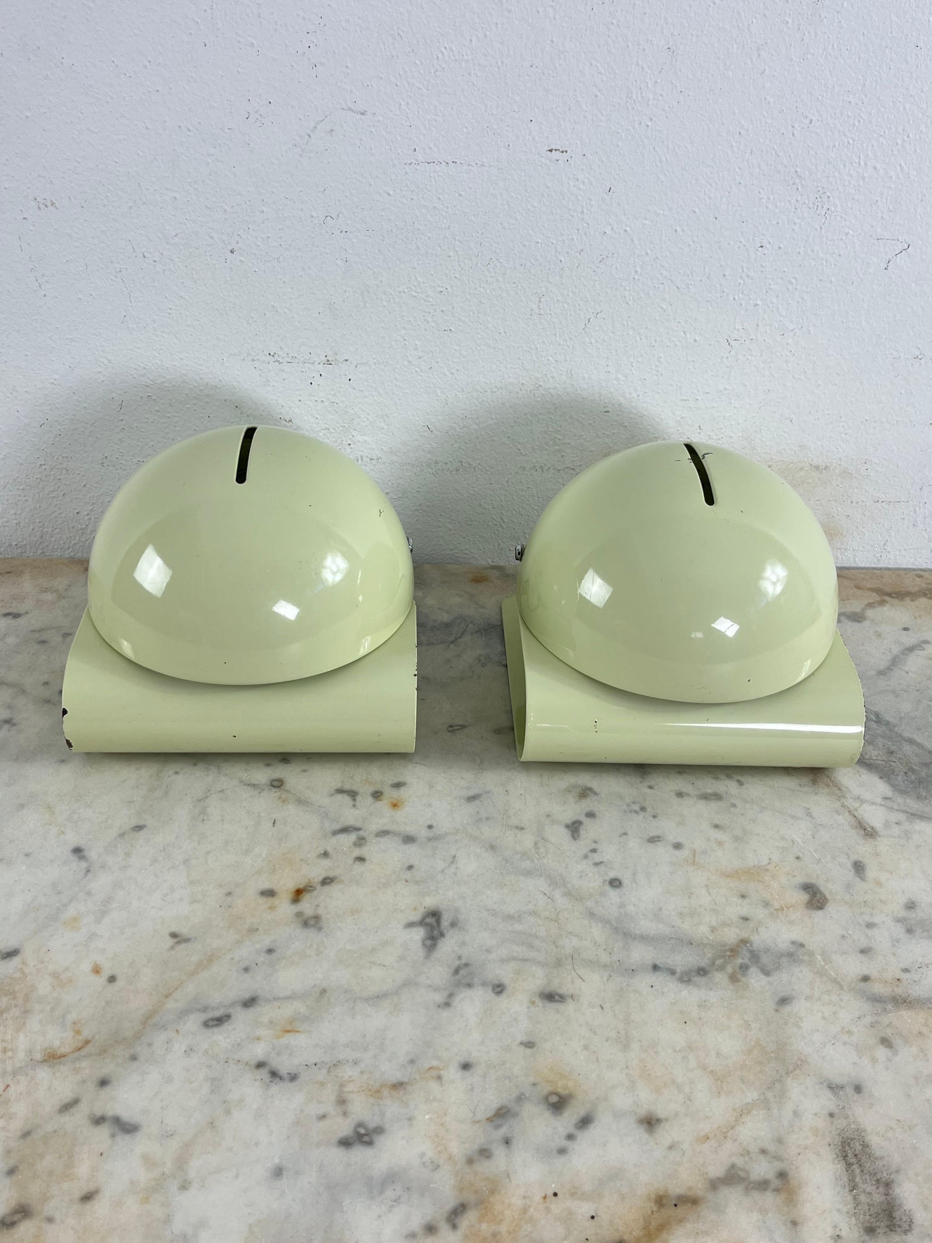 Set Of 2 Bugia Model Table Lamps by Giuseppe Cormio for IGuzzini, 1970s In Fair Condition For Sale In Palermo, IT