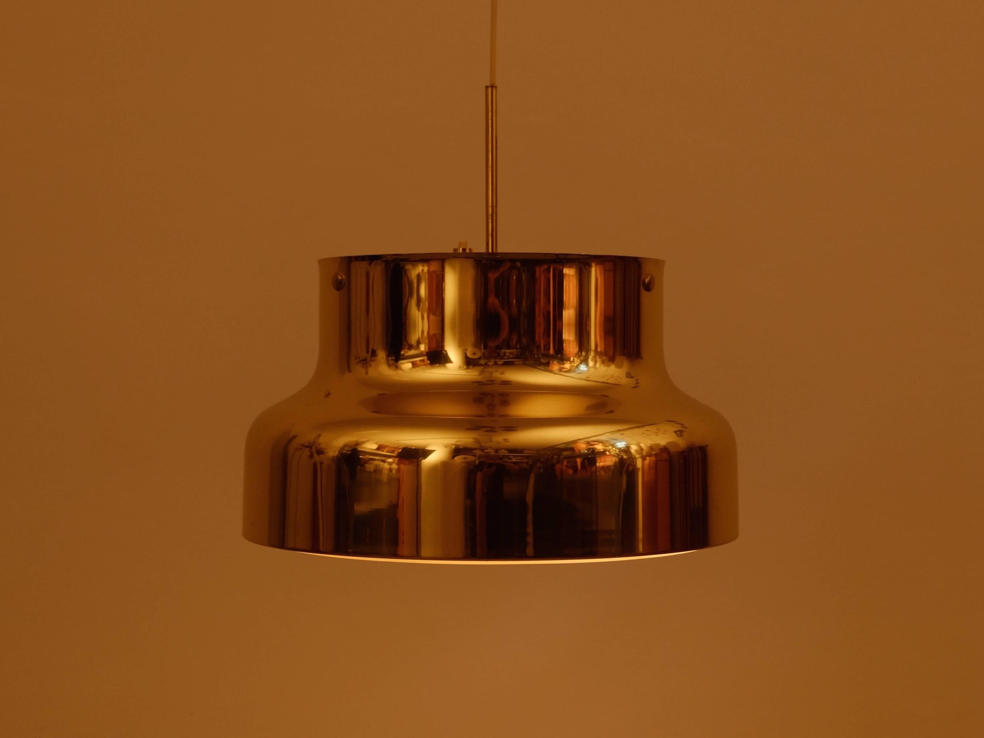 Set of 2 Bumling Ceiling Pendants in Brass, Sweden, 1960s In Good Condition In Stockholm, SE