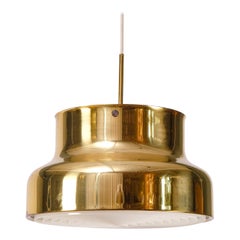 Set of 2 Bumling Ceiling Pendants in Brass, Sweden, 1960s