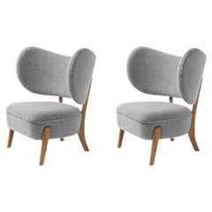 2er-Set TMBO Loungesessel aus Eiche und BUTE/Storr-Polsterung von Mazo Design