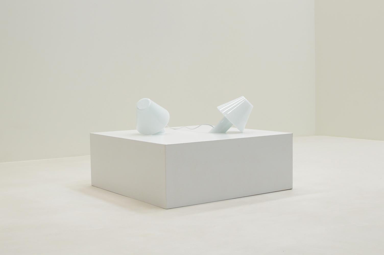 Post-Modern Set of 2 “Bye Bye” table lamps by Menno Dieperink, 1990s The Netherlands. For Sale