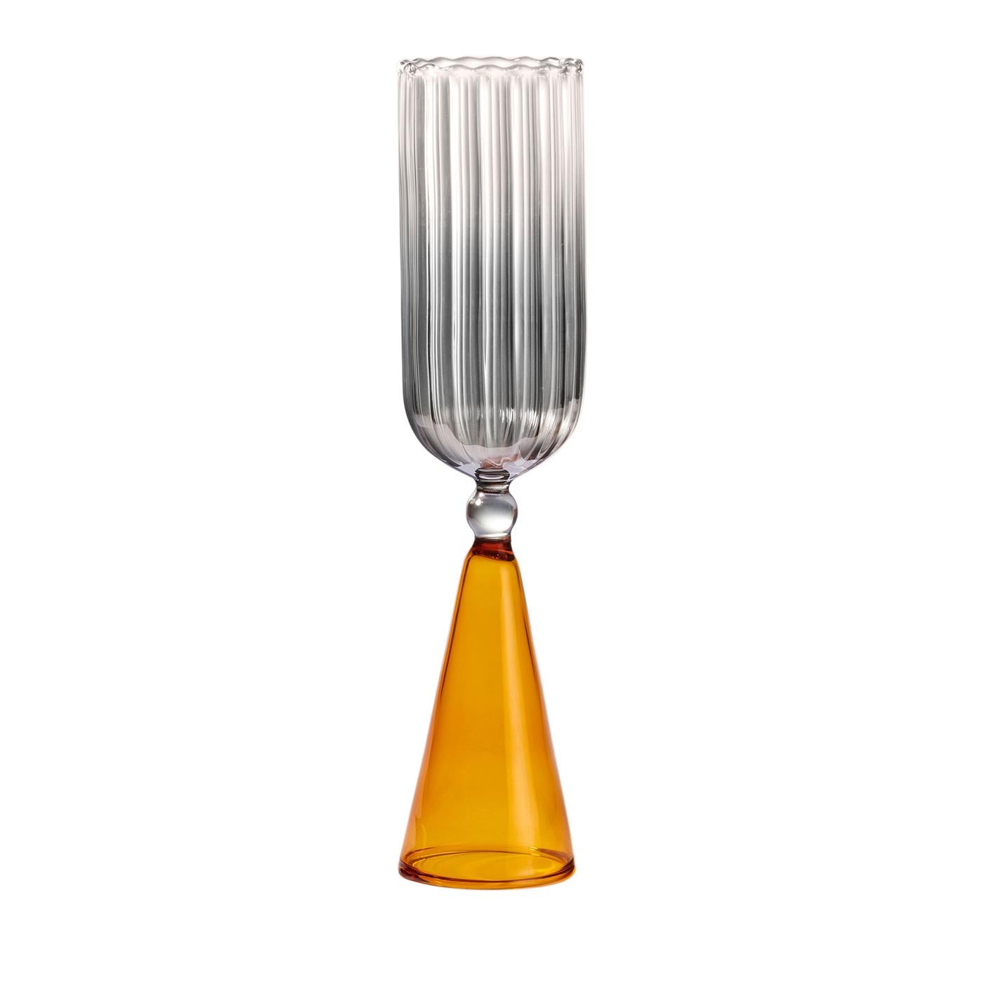 Ensemble de 2 flûtes en verre Calypso de Serena Confalonieri Neuf - En vente à Milan, IT