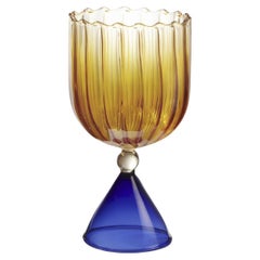 Set de 2 copas de agua/vino Calypso Naranja de Serena Confalonieri