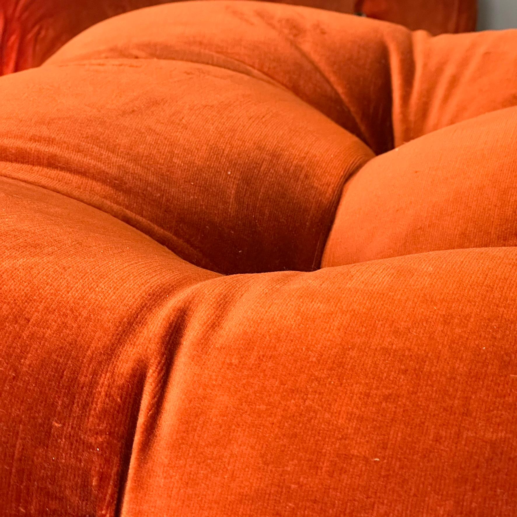 Set of 2 Camaleonda modular armchairs/sofas by Mario Bellini, C&B 1970 1970s In Good Condition In Milan, IT