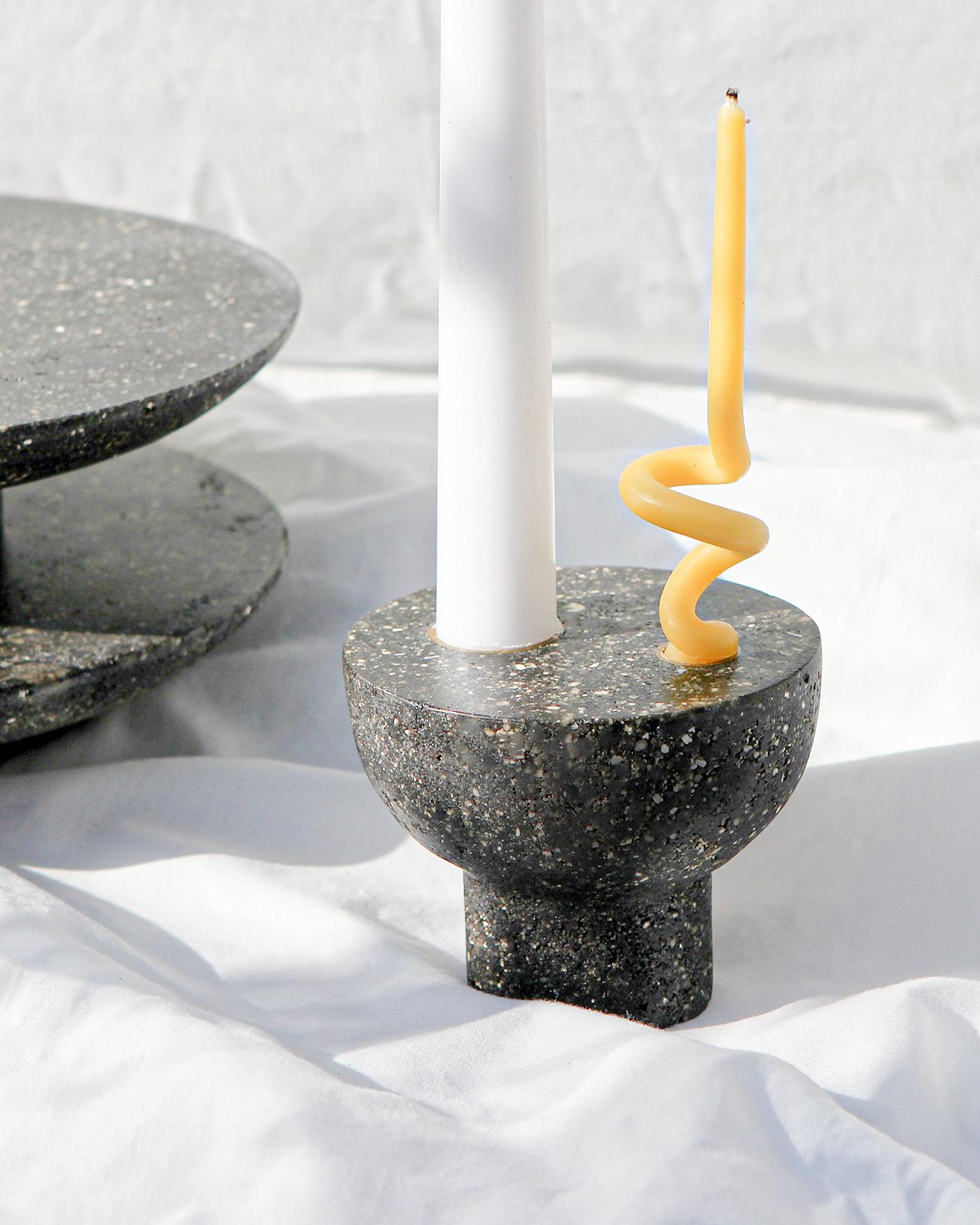 Set of 2 Candle Holders. From The Tempera series For Sale 1