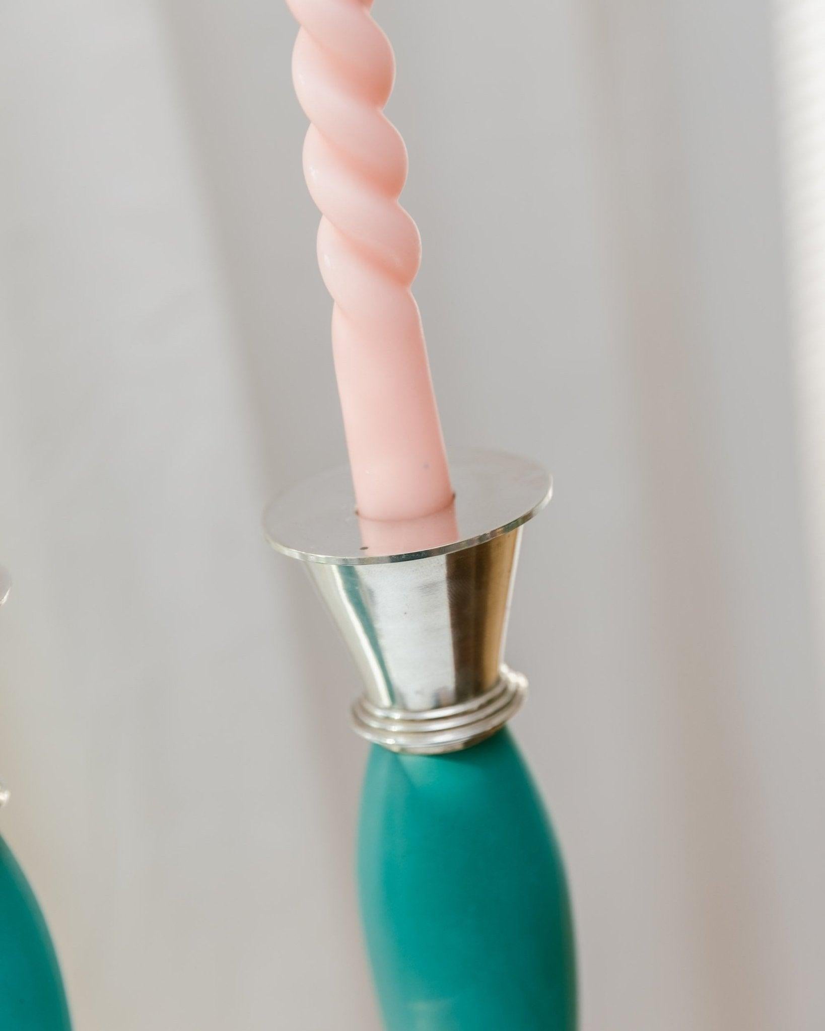 Set of 2 candleholders Postmodern Retro Memphis Style, 2000

Postmodern vintage candle holder from the early 2000s. This set made of 2 candle holders in a conical form enhances every dining table!

This vintage design object is in its original