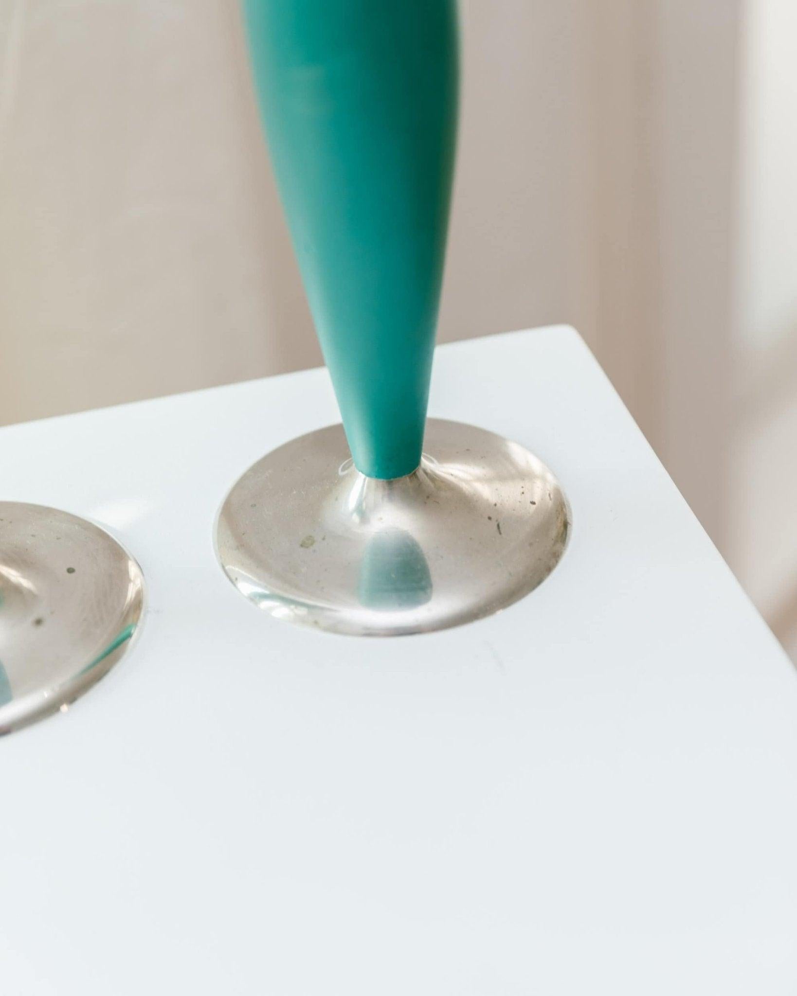 Set of 2 Candleholders Postmodern Retro Memphis Style, 2000 In Good Condition For Sale In Montecalvoli, IT