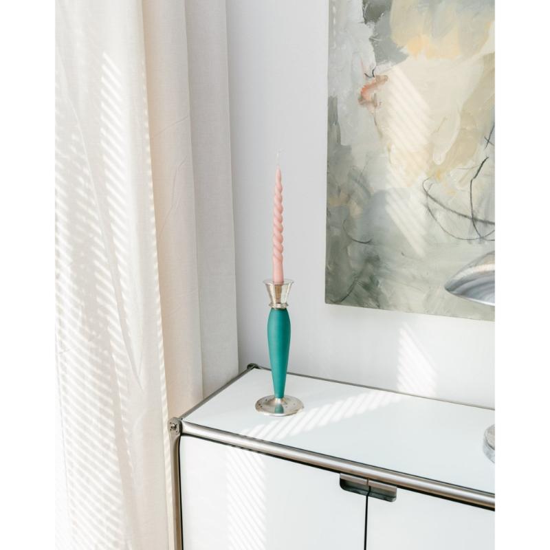 Set of 2 Candleholders Postmodern Retro Memphis Style, 2000 For Sale 2