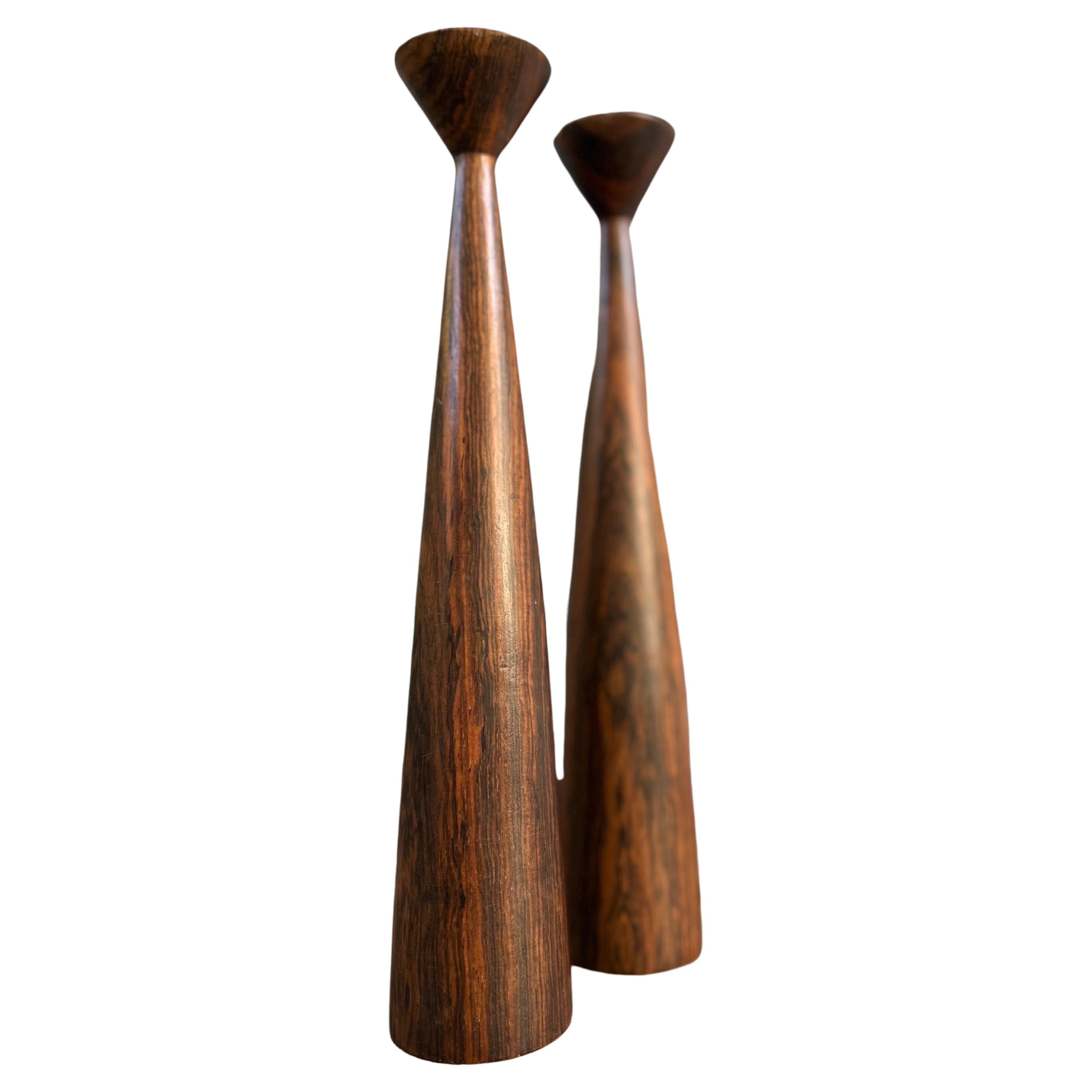 Set of 2 Candlesticks by Don Shoemaker 