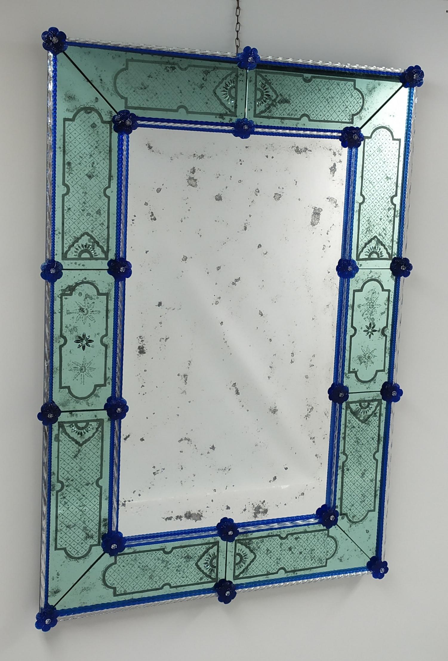 Set di 2 specchiere di lusso di Murano 